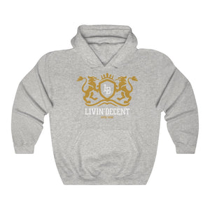 Unisex Hoodie Regal Gold/White Print