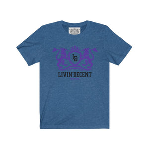 Unisex Jersey Short Sleeve Regal purple/black