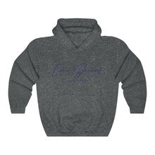 Load image into Gallery viewer, Unisex Hoodie LD signature Navy Print