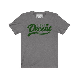 Unisex Jersey Short Sleeve Tee Kelly Green Print