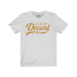 Unisex Jersey Word Cloud w/orange print