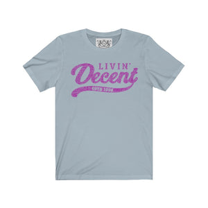 Unisex Jersey Word Cloud w/hot pink print