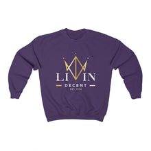 Load image into Gallery viewer, Unisex Crewneck Sweatshirt  V-Crown White/Gold print