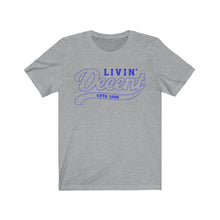 Load image into Gallery viewer, Unisex Jersey Short Sleeve Royal Outline Print