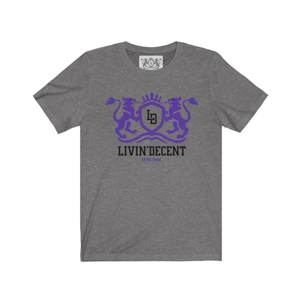 Unisex Jersey Short Sleeve Regal purple/black