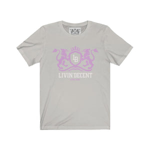 Unisex Jersey Short Sleeve Regal pink/white