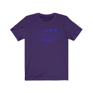 Unisex Jersey Short Sleeve Royal Outline Print