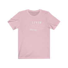 Load image into Gallery viewer, Unisex Jersey Short Sleeve Tee White Outline Print