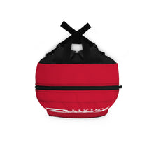 Load image into Gallery viewer, Backpack Red w/ White print