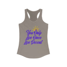 Load image into Gallery viewer, Women&#39;s YOLO Tank w/ purple print