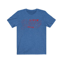 Load image into Gallery viewer, Unisex Jersey Short Sleeve Red Outline Print
