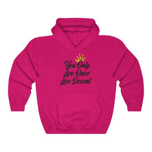 Load image into Gallery viewer, Unisex Hoodie Yolo w/black Print