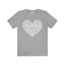 Load image into Gallery viewer, Unisex Jersey Short Love Livin&#39; w/white print