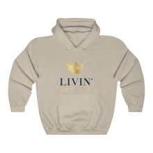 Load image into Gallery viewer, Unisex Hoodie Circle Crown Black/Gold print