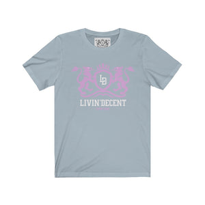 Unisex Jersey Short Sleeve Regal pink/white