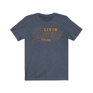 Unisex Jersey Short Sleeve Orange Outline Print