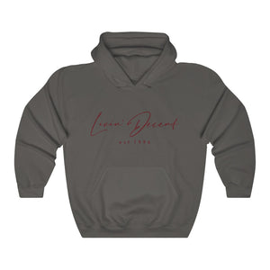 Unisex Hoodie LD signature Maroon Print