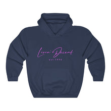 Load image into Gallery viewer, Unisex Hoodie LD signature Hot Pink Print