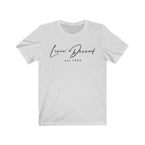 Unisex Jersey Short Sleeve Tee LD signature Black Print