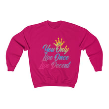 Load image into Gallery viewer, Unisex Crewneck Sweatshirt YOLO w/Gradient Print