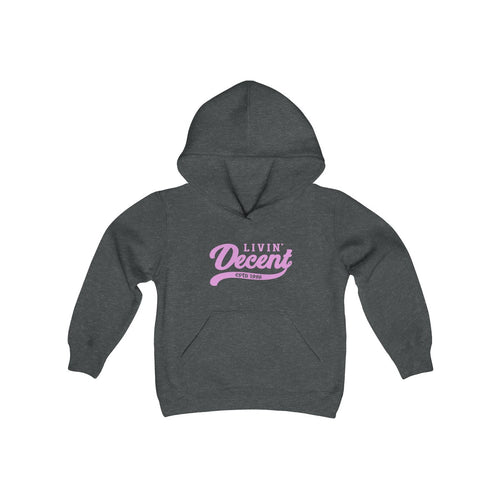 Youth Hoodie Pink Print