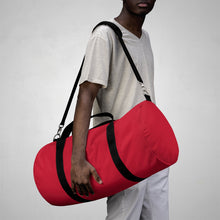 Load image into Gallery viewer, Duffel Bag Red w/ White Print