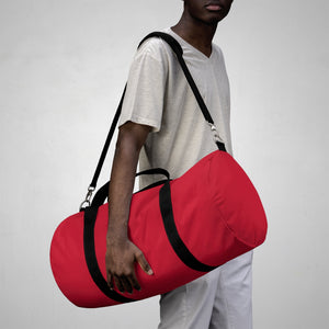 Duffel Bag Red w/ White Print