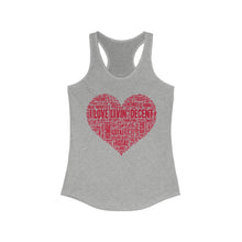 Load image into Gallery viewer, Women&#39;s Love Livin&#39; Tank w/ red print