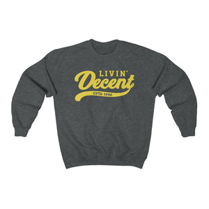 Unisex Crewneck Sweatshirt w/Yellow Print