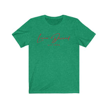 Load image into Gallery viewer, Unisex Jersey Short Sleeve Tee LD signature Red Print