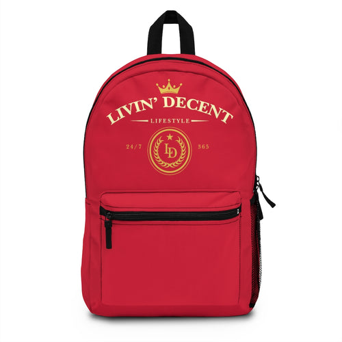 Backpack Red w/ Lifestyle print