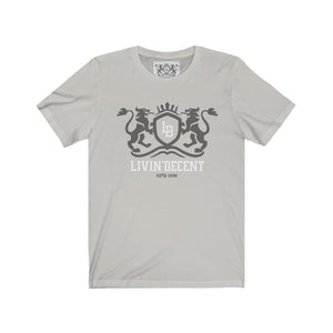 Unisex Jersey Short Sleeve Regal grey/white