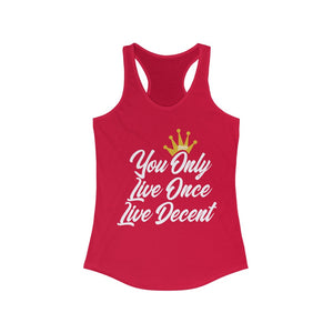 Women's YOLO Tank w/ white print