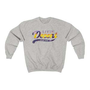 Unisex Crewneck Sweatshirt w/Denver Skyline Print