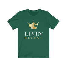 Load image into Gallery viewer, Unisex Jersey Short Sleeve Tee Circle Crown White/Gold print