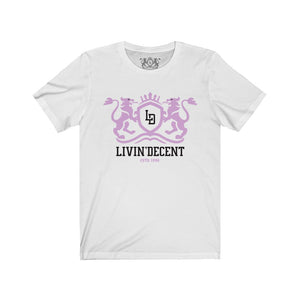 Unisex Jersey Short Sleeve Regal pink/black