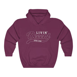 Unisex Hoodie Silver Outline Print