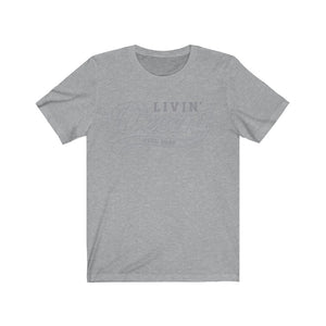 Unisex Jersey Short Sleeve Grey Outline Print