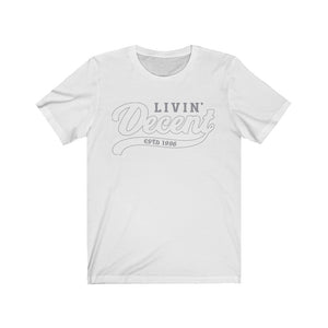 Unisex Jersey Short Sleeve Grey Outline Print