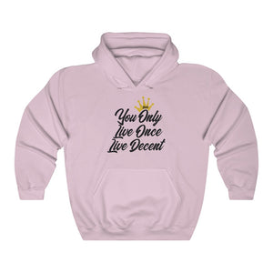 Unisex Hoodie Yolo w/black Print