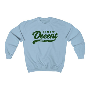 Unisex Crewneck Sweatshirt w/Kelly Green Print