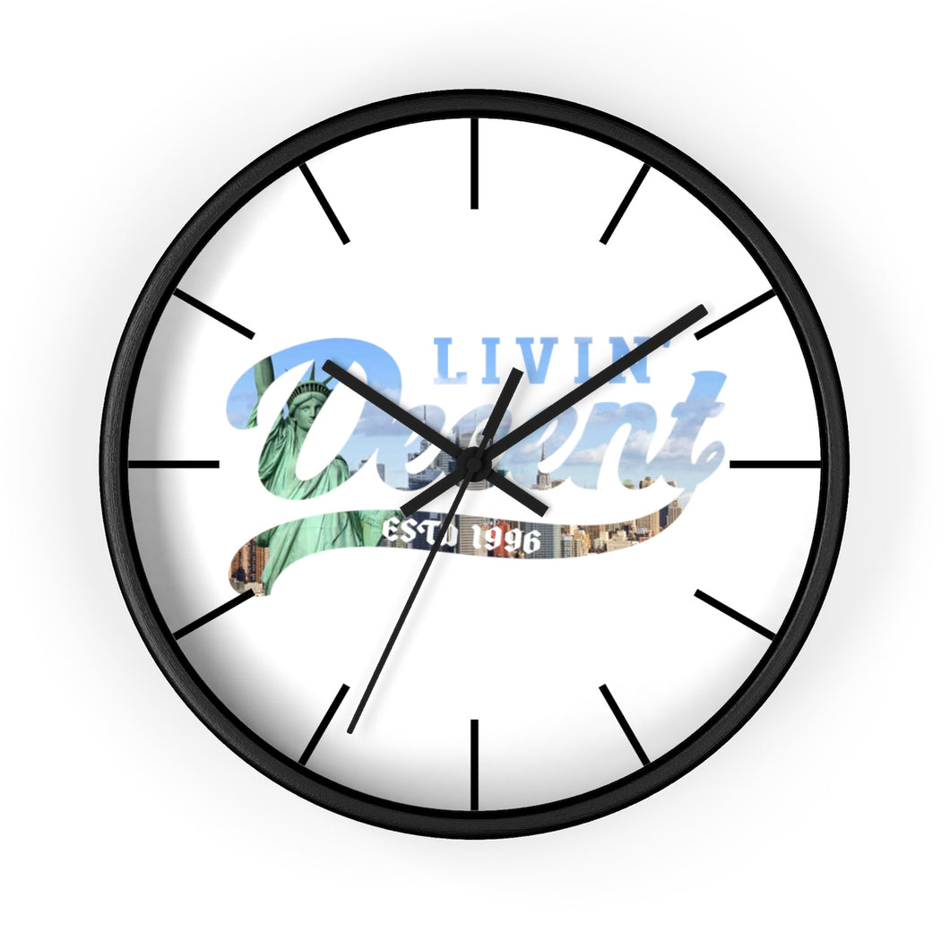 Wall Clock NY Skyline