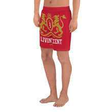 Load image into Gallery viewer, Shorts red w/ regal print