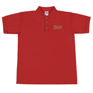 Polo Shirt w/ gold embroidery