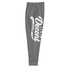 Load image into Gallery viewer, Joggers dark grey w/ white print