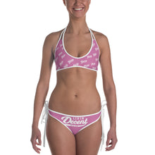 Load image into Gallery viewer, Bikini 2 piece pink w/ white print