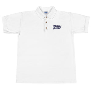 Polo Shirt w/ purple embroidery