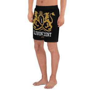 Shorts black w/ regal print