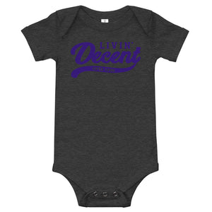 Onsie w/ purple print