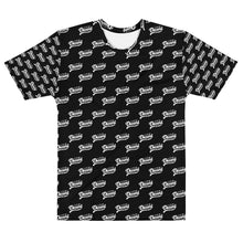 Load image into Gallery viewer, All over T-shirt Black w/ White Print